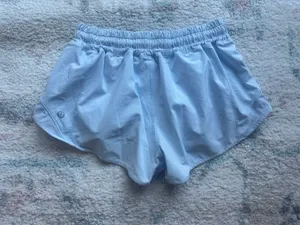 Lululemon Low-Rise Hotty Hot Shorts 2.5" Light Blue thumbnail 2