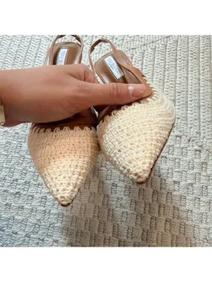 Tony Bianco Athena Natural Crochet/Tan Pumps thumbnail 5