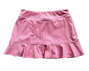 Tommy Bahama Golf Skort Pink Ruffle Hem Hidden Pocket Mini Skirt Medium thumbnail 1