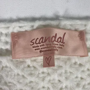 Scandal Italy Sweater Womens One‎ Size White Textured Open Knit Raglan Pullover thumbnail 3