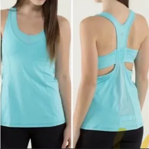 Lululemon Women's Tone It Tank size 4 angel blue thumbnail 2