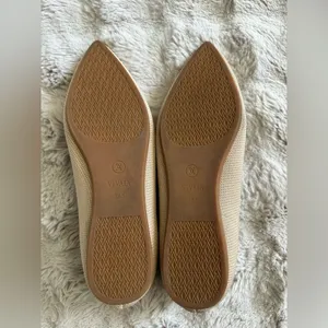 VIVAIA Beige Knit Pointed Toe Flats Sustainable Comfort Shoes EU 38.5 thumbnail 6