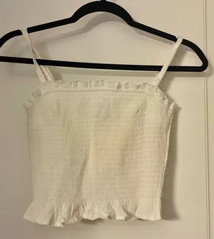 White Hollister Crop Tube Top thumbnail 1