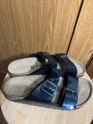 Birkenstock Arizona Two-Strap Sandal - Black Glitter thumbnail 4