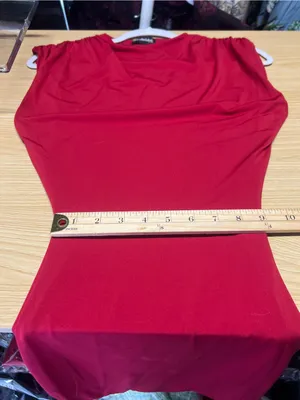 Mars The Label Red Draped Shoulder Mini Dress UK 4 / US 0 thumbnail 10