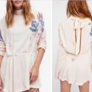 NWT Free People Floral Mini Coastal Cowgirl Dress Small Boho-Chic Coquette Gauzy thumbnail 2