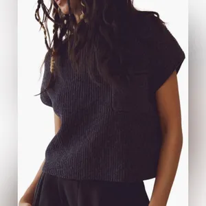 Free people freya black‎ combo sweater only size xs thumbnail 2