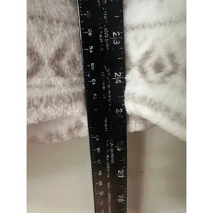 Eddie Bauer Womens Tan Fair Isle Plush Fleece Quarter Zip Pullover M thumbnail 7