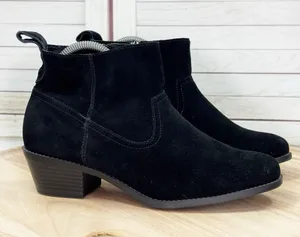 Vionic Vera Suede Western Ankle Boots Booties Black Women 8.5 Water Resistant thumbnail 1