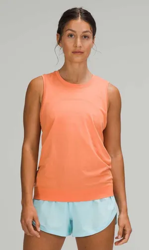Lululemon Swiftly Breathe Muscle Tank Top Golden Apricot Size 6 thumbnail 1