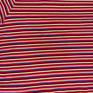 Stylish Striped Short Sleeve Top in Red and Yellow thumbnail 5