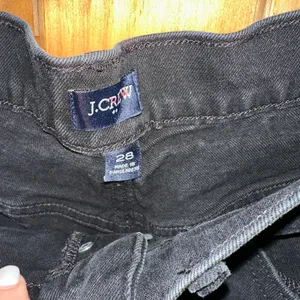 J. Crew Black High-Waist Button-Fly Denim Jean Shorts Size 28 thumbnail 3