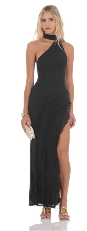 Lucy in the Sky Dress Black Maxi thumbnail 1