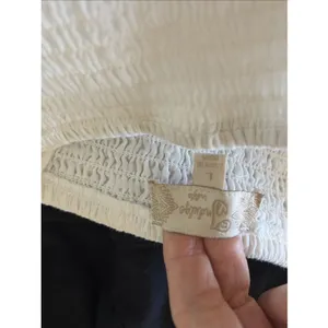 Indulge In Style Eyelet Tiered Midi Dress Womens Size L White Boho Ruffle Cotton thumbnail 4