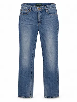 NWT Lauren Ralph Lauren Blue Straight-Leg Jeans Women’s 8 thumbnail 2