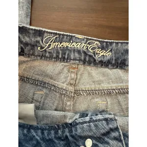 American Eagle Outfitters Boyfriend Jeans Blue Denim Stretch Distressed Women's thumbnail 5