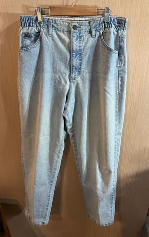 Lee Light Blue Relaxed Jeans with Elastic Waist Size 12 Short thumbnail 1