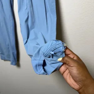 Lululemon Women Cropped Pants 8 Utility Blue Dance Studio Mid-Rise Pull On thumbnail 14