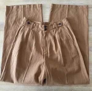 Madewell Harlow Wide Leg Pants Brown thumbnail 2