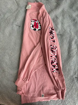 SIMPLY SOUTHERN Pink Cow Print Alabama Long Sleeve thumbnail 1