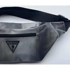 Guess silver Copper Tone Hardware Fanny Pack Belt Bag thumbnail 6