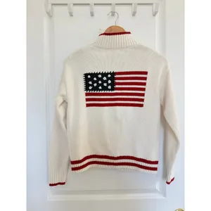 Universal Thread Americana Collared Pullover Sweater Nantucket Fall Winter thumbnail 4