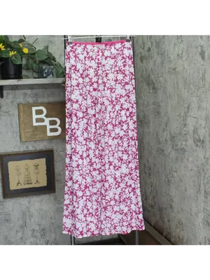 NWT Michael Michael Kors Print Cover Up Pants Mesh Bright Wild Berry Pink XS/S thumbnail 4