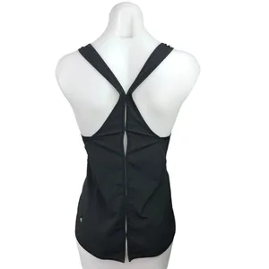 Lululemon Womens Black Scoop Neck Sleeveless Pullover Activewear Tank Top Size 4 thumbnail 2