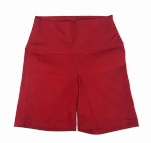 Yogalicious Red High Waisted Pull On Stretch Logo Athletic Bike Short Size M thumbnail 1