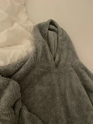 XxxL long comfy hoodie Gray Size XXL thumbnail 5