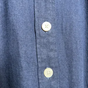J. Crew Women Linen Shirt‎ Dress XS Navy Blue Minimalist Coastal Lagenlook thumbnail 10