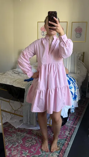 Pink mini business casual dress Size M thumbnail 1