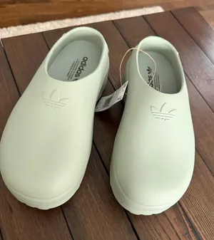 Adidas adiFOM Stan Mule Clogs Silver Green Women’s Size 8 New with Tags thumbnail 1