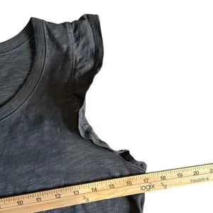 Universal Threads Flutter Sleeve Midi Maxi Dress Gray Women S Cotton Knit Pockets thumbnail 6