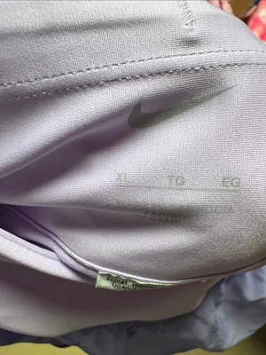 Nike Lavender Athletic Running Shorts with Pale Pink Waistband thumbnail 4
