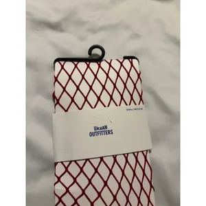 Urban Outfitters Womens Red Fishnet Tights Diamond Mesh Stockings S/M 94603479‎ thumbnail 2