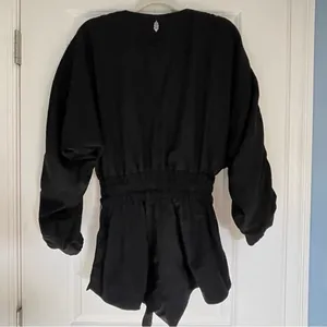 NWOT! Free People long sleeve track suit Romper black 18613 thumbnail 3
