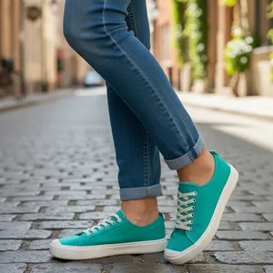 Cariuma Oca Low Top Sneakers Green Canvas Lace Up ‎ Shoes Men 8 Women 9.5 thumbnail 9