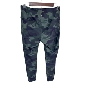 Old Navy Women's L Green Camo Leggings Powersoft High-Rise‎ Go-Dry thumbnail 3