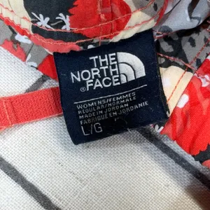 The North Face Shorts Womens‎ Large Red Floral Cactus Print Nylon Activewear thumbnail 5