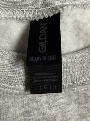 Gildan Heather Gray Crewneck Sweatshirt with Pink, Green and Camo Bows thumbnail 2