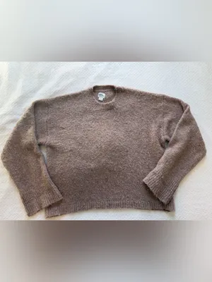 Eddie Bauer Cuddle Up Sweater NEW Medium Oatmeal Tan thumbnail 2