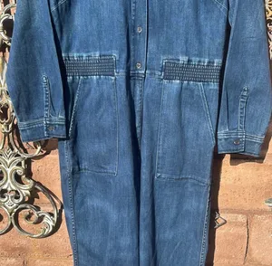 3x1 NYC Denim Jumpsuit Sz Large Straight Leg Long Sleeve Button Up Collared NWT thumbnail 5