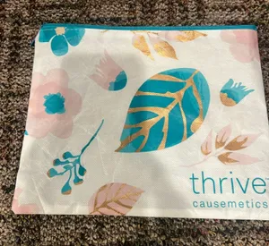 Thrive Causemetics multi coloured makeup bag #makeupbag #beauty White thumbnail 1