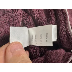 The North Face Women's Small Sherpa Fleece Pullover Sweater Purple 1/4 Zip‎ Soft thumbnail 7