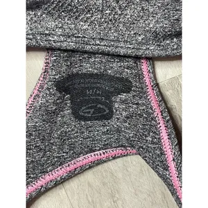 Champion Sports Bra Racer Back Women's Sz‎ M Athletic Gray Pink Pullover Stretch thumbnail 2