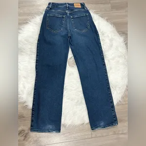 Hollister Dark Blue Ultra High-Rise Dad Jeans Size 00 Short thumbnail 2