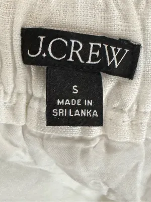 J. Crew White Harbor Linen Lightweight Shorts S thumbnail 6