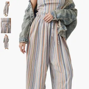 Free people roaming shores strapless cotton romper size small one piece thumbnail 6