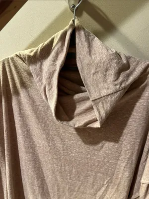 Free People Soft Beige Cowl-Neck Tunic thumbnail 7